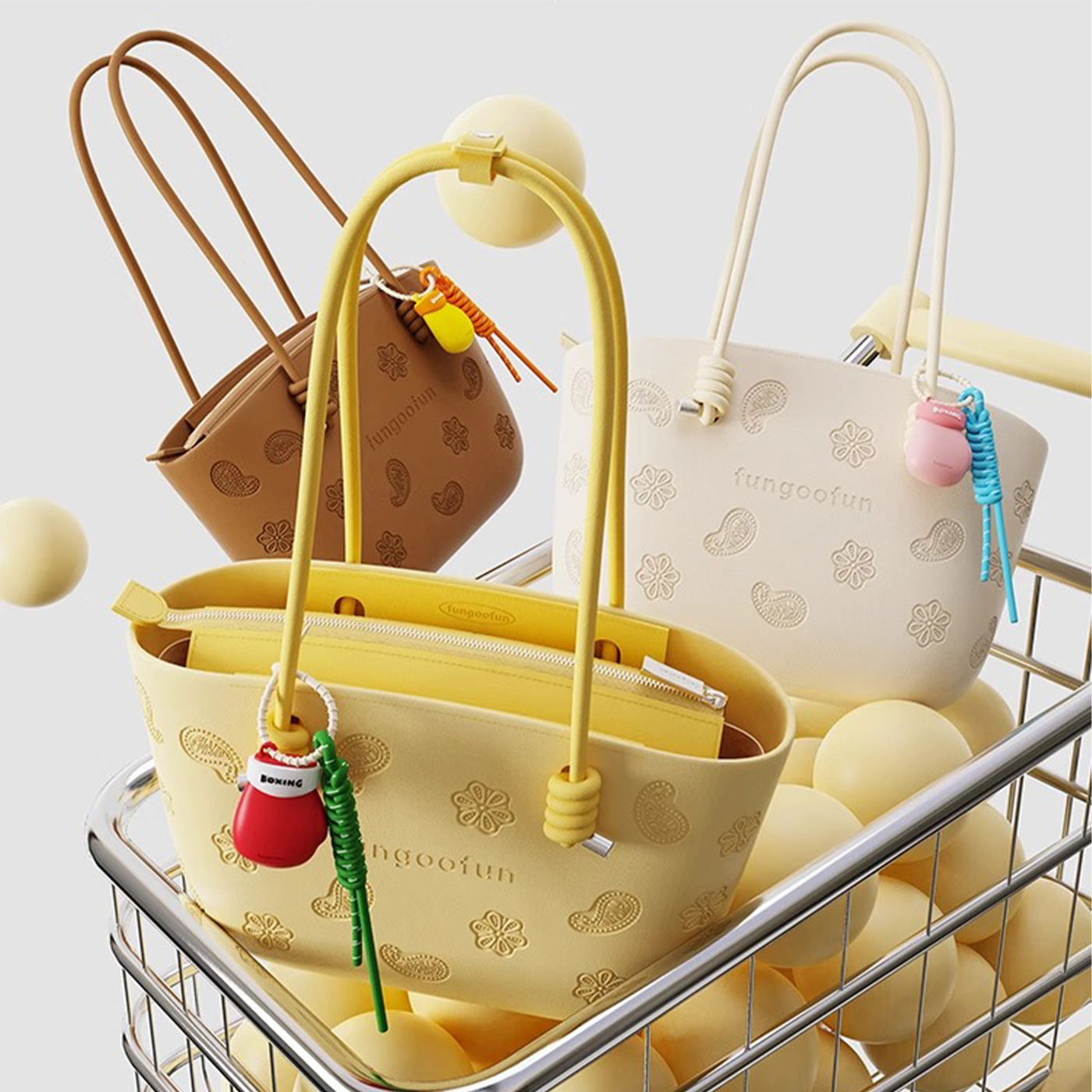 Cashew Handtasche + Innentasche – Bild 7